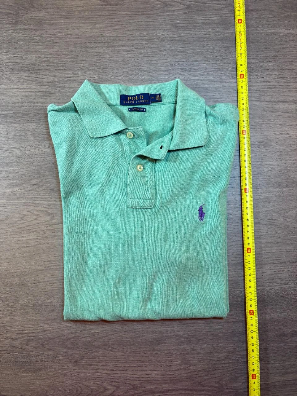 Polo Ralph Lauren Classic Fit Homme – Taille M – Vert Menthe / Logo Bleu